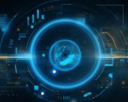 Technology background features an internal audit circular icon with different icons, seo stock images for marketing campaigns