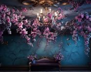 Floral ceiling and wall decor, free ai prompts and images floral photo backdrops