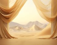 The cover of serenity is shown with two curtains that say serenity, free ai prompts and images floral photo backdrops