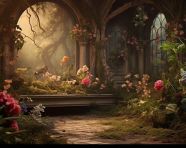 Fairy tale backdrop, free ai prompts and images floral photo backdrops