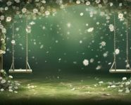 Fairy swing set flower backdrop stock photo, free ai prompts and images floral photo backdrops