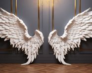 Angel wings wall art white christmas, free ai prompts and images floral photo backdrops