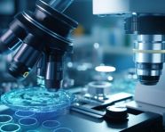 Medical laboratory microscope in chemistry biology lab test scientific research and development and healthcare, healthcare stock images, life sciences stock images, ai stock images