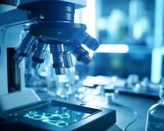 Healthcare concept with microscope, healthcare stock images, life sciences stock images, ai stock images