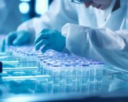 Doctors hand healthcare researchers working in life science labs medical science technology research for vaccine testing vaccine against, healthcare stock images, life sciences stock images, ai stock images