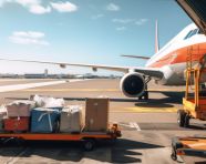 International airport luggage and cargo, air transportation stock images, ai prompt air transportation, airplane stock images