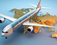 3d world map wraps airplane, air transportation stock images, ai prompt air transportation, airplane stock images