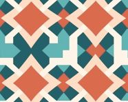 Flat design creative arabesque pattern, abstract patterns, abstract wallpaper, seamless patterns