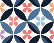 Coloring geometric flower shapes pattern and background for design, abstract patterns, abstract wallpaper, seamless patterns