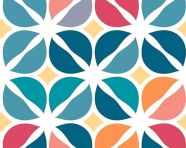 Geometric flower coloring page, abstract patterns, abstract wallpaper, seamless patterns