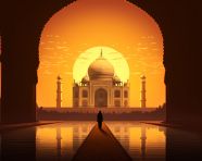 Taj mahal in its full glory, taj mahal free images, taj mahal ai prompts, agra free images