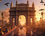 Cityscape with gate of india, gateway of india mumbai stock image, gateway of india mumbai ai prompt, gateway of india mumbai photo