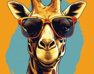 Sunglasses selfie giraffe, animal t-shirt designs, animal t-shirt design stock images, animal t-shirt design ai prompts