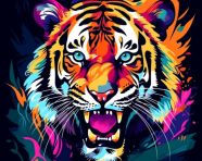 Tiger in water splash, animal t-shirt designs, animal t-shirt design stock images, animal t-shirt design ai prompts