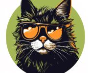 Tattooed cat wearing sunglasses
, animal t-shirt designs, animal t-shirt design stock images, animal t-shirt design ai prompts