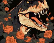 Black and orange t-rex art
, animal t-shirt designs, animal t-shirt design stock images, animal t-shirt design ai prompts
