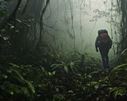 Jungle adventure mousepad, adventure travel stock images, adventure travel ai prompts, travel stock images ai