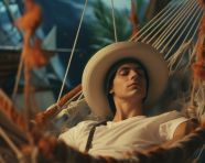 Hammock relaxation, adventure travel stock images, adventure travel ai prompts, travel stock images ai