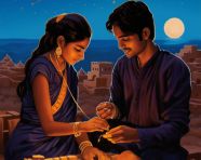 Jaisalmer fort india in the background