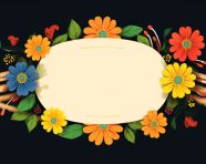 Creative rakhi template with indian festival background