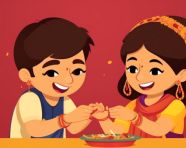 Raksha bandhan sister is tying rakhi on her brothers wrist rakhi celebration in india