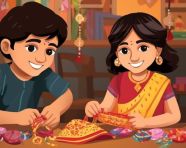 Raksha bandhan festival in india brother and sister