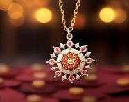 Raksha bandhan celebration with a beautiful rakhi