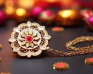 Celebrating raksha bandhan with an elegant rakhi