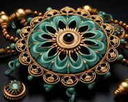 Rakhi background with traditional indian symbols