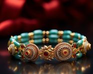 Rakhi on red background