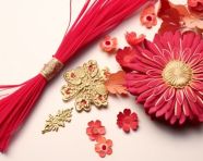 Rakhi or thai rakhi gift on a white background