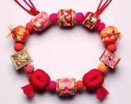 Rakhi gift on white background