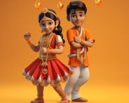 Brother and sister celebrating raksha bandhan, raksha bandhan stock photo, raksha bandhan vector illustration, raksha bandhan ai generator