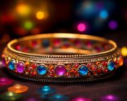 Trendy bracelet for women, raksha bandhan stock photo, raksha bandhan vector illustration, raksha bandhan ai generator