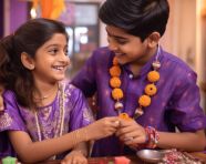Cute indian kids celebrate rakhi festival, raksha bandhan stock photo, raksha bandhan vector illustration, raksha bandhan ai generator