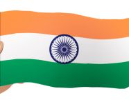 The flag of india holding by a hand, independence day stock image, independence day ai prompt