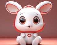 Cute ai cartoon bunny, midjourney ai art, ai art, midjourney free prompts