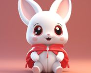 Cute ai bunnies playing, midjourney ai art, ai art, midjourney free prompts