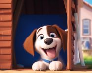 Cute cartoon pets wallpaper, midjourney ai art, ai art, midjourney free prompts