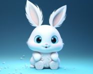 Cute ai generated cartoon bunny, midjourney ai art, ai art, midjourney free prompts