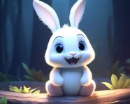 Cute bunny with flowers, midjourney ai art, ai art, midjourney free prompts