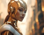 Stunning and ethereal photo shoot in gold a city by mikael vagtus, midjourney ai art, ai art, midjourney free prompts