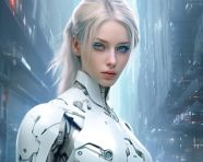 Ai woman with glasses and smile, midjourney ai art, ai art, midjourney free prompts