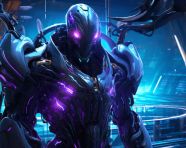 A futuristic robot dressed in and light, midjourney ai art, ai art, midjourney free prompts