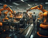Robotics in the automotive industry, assembly line car production, assembly line car manufacturing