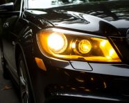 Night driving in the city, assembly line car production, assembly line car manufacturing