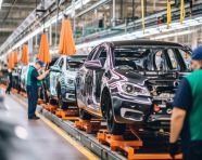 Automotive manufacturing process, assembly line car production, assembly line car manufacturing