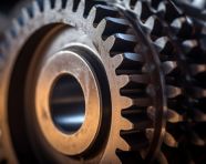 Mechanism of a cogwheel, industrial machinery stock images ai, midjourney prompt ideas