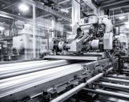 Long exposure of factory machinery, industrial machinery stock images ai, midjourney prompt ideas