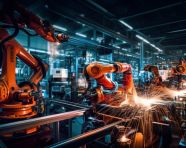 Machines working in a factory, industrial machinery stock images ai, midjourney prompt ideas